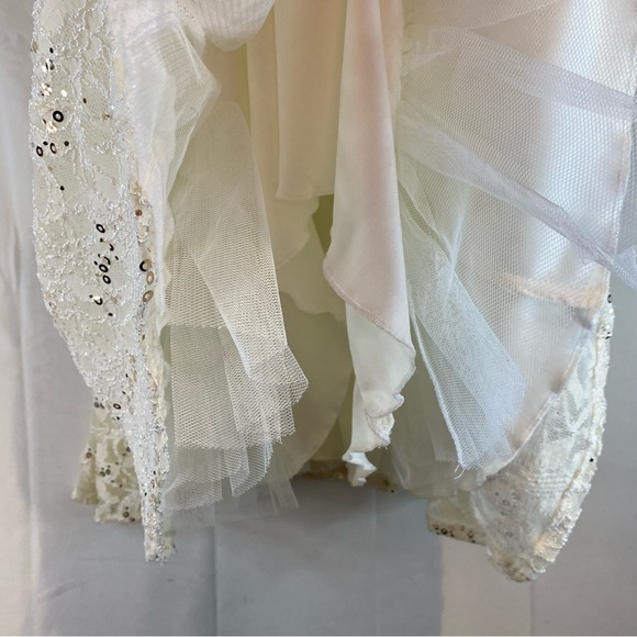 B DARLIN Women’s Size 13/14 Dress Mini Lace Bling Lined NEW Stretch Formal Fancy - Picture 7 of 14